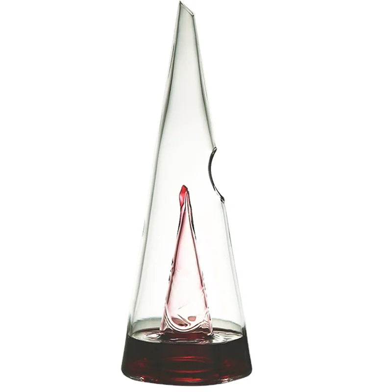 Glass Wine Decanter Fast Waterfall Pyramid Whiskey Seperator Hand Made Divider Wine Accessories Bar Tools